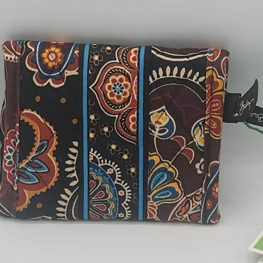 Vera Bradley Kensington paisley brown trifold wallet